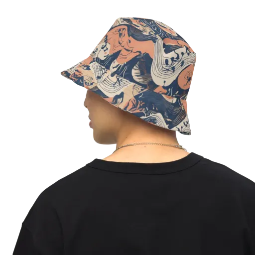 Tidal Line on a Reversible Bucket Hat