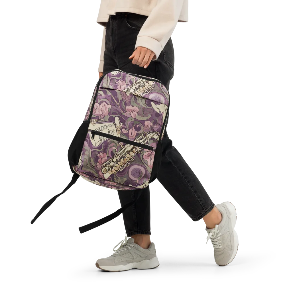 Saxophone Garden on Utility Backpack — Front