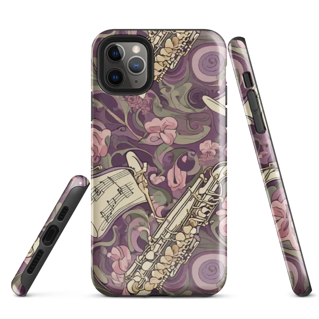 Saxophone Garden on Tough Case for iPhone® — Front