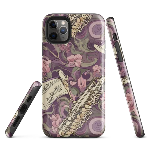 Saxophone Garden on a Tough Case for iPhone®
