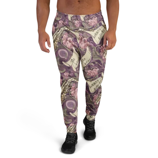 Saxophone Garden on a Men's Joggers