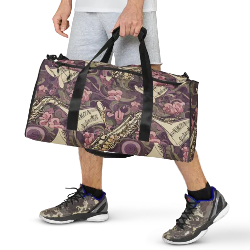 Saxophone Garden on a Duffle Bag