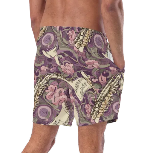 Saxophone Garden on a Swim Trunks