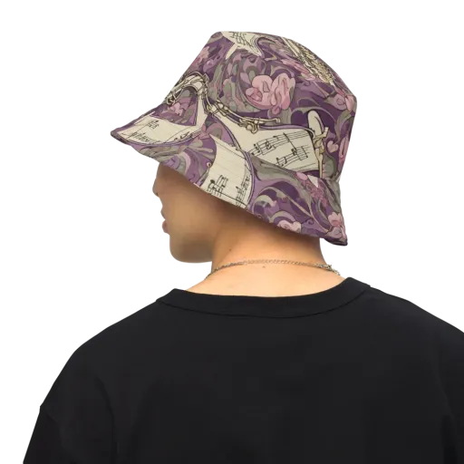 Saxophone Garden on a Reversible Bucket Hat