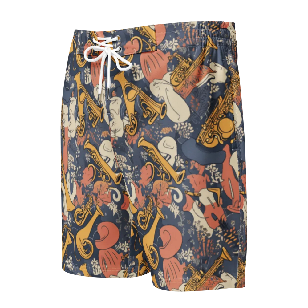 Midnight Brass on Men's Board Shorts — Front