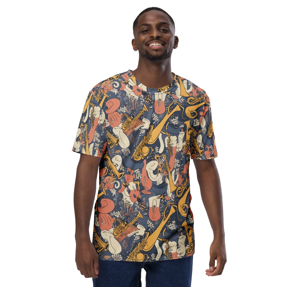 Midnight Brass on Men's Crew Neck T-Shirt — Front
