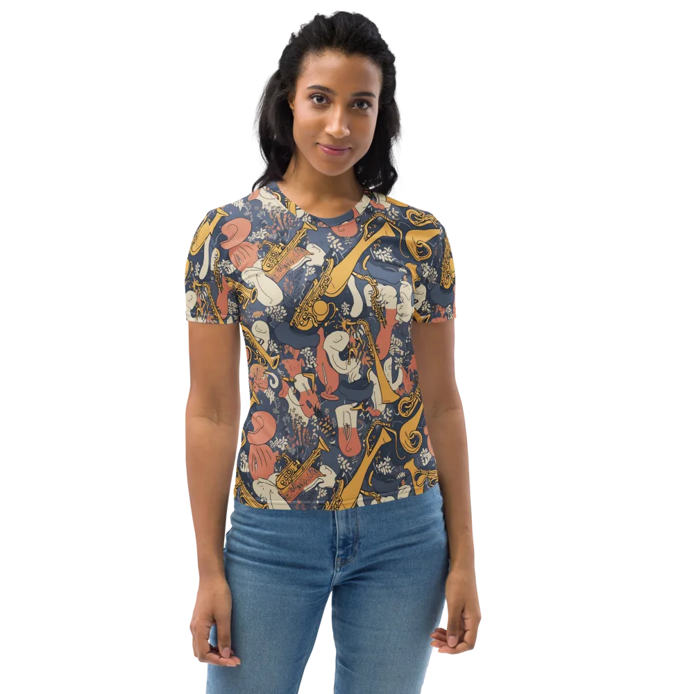 Midnight Brass on Women's Crew Neck T-Shirt — Front