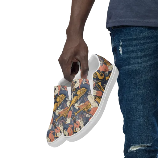 Midnight Brass on a Men's Slip-On Canvas Shoes