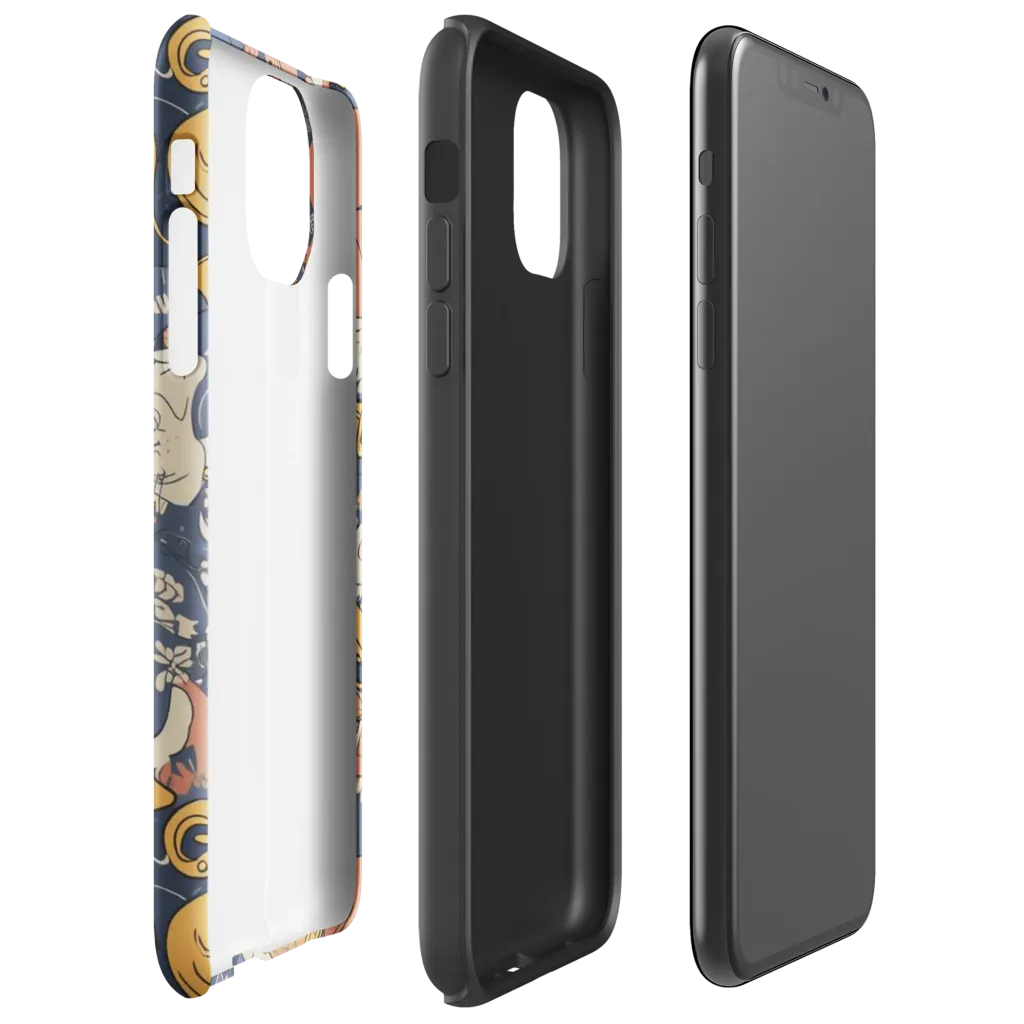 Midnight Brass on Tough Case for iPhone® — Right