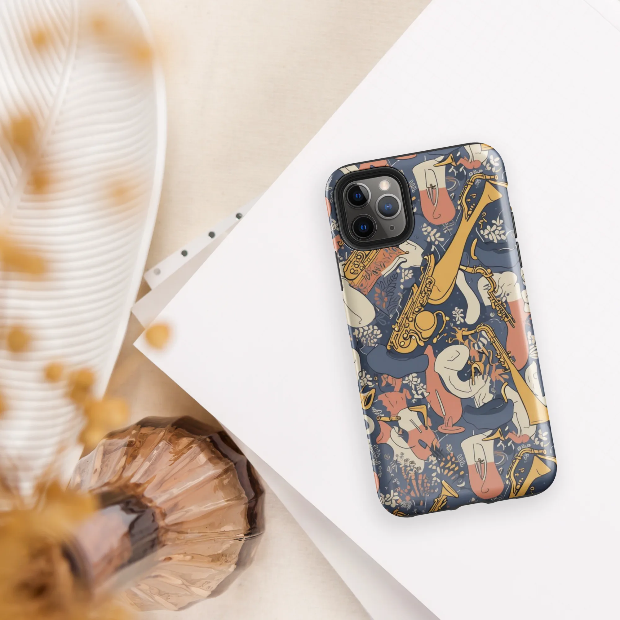 Midnight Brass on Tough Case for iPhone® — Front