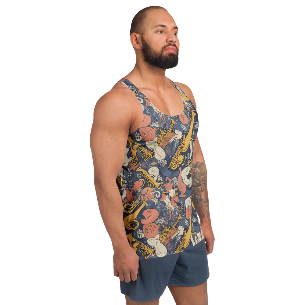 Midnight Brass on Men's Tank Top — Right Front