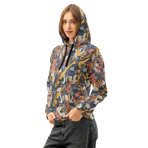 Midnight Brass on a Cotton Hoodie
