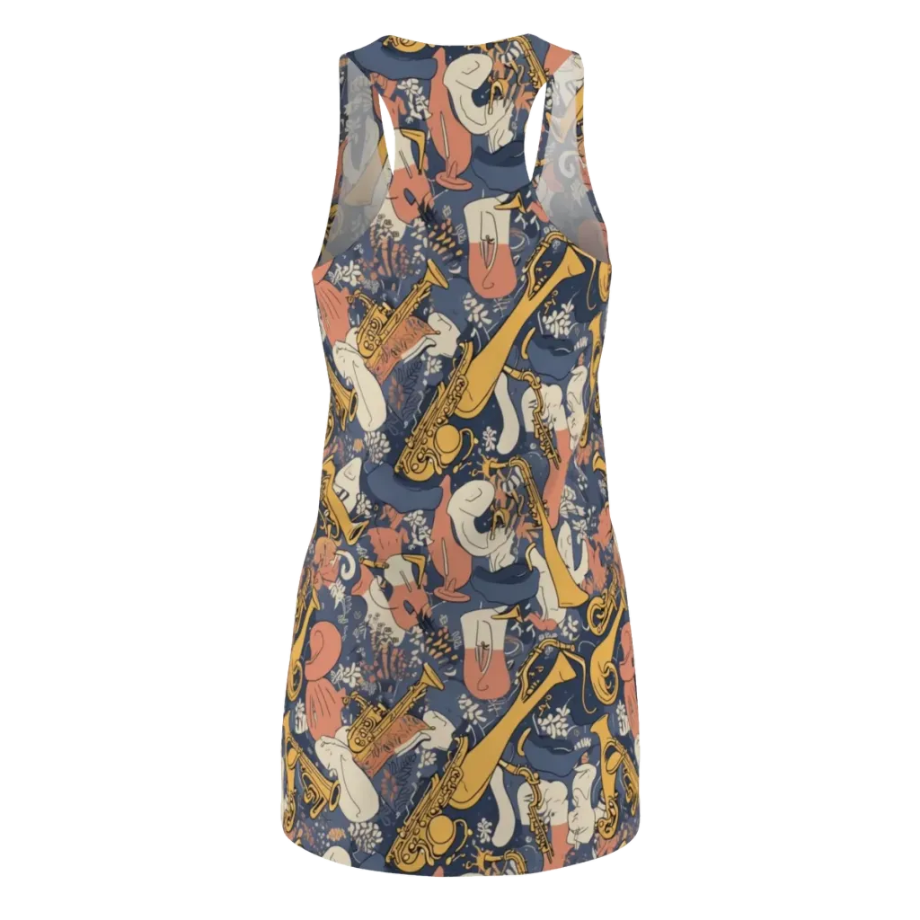 Midnight Brass on Racerback Dress — Back