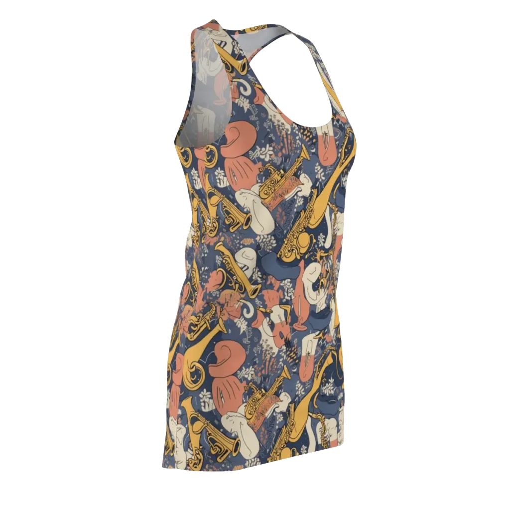 Midnight Brass on Racerback Dress — Front Side