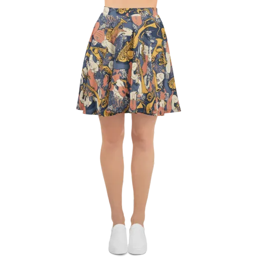 Midnight Brass on a Skater Skirt