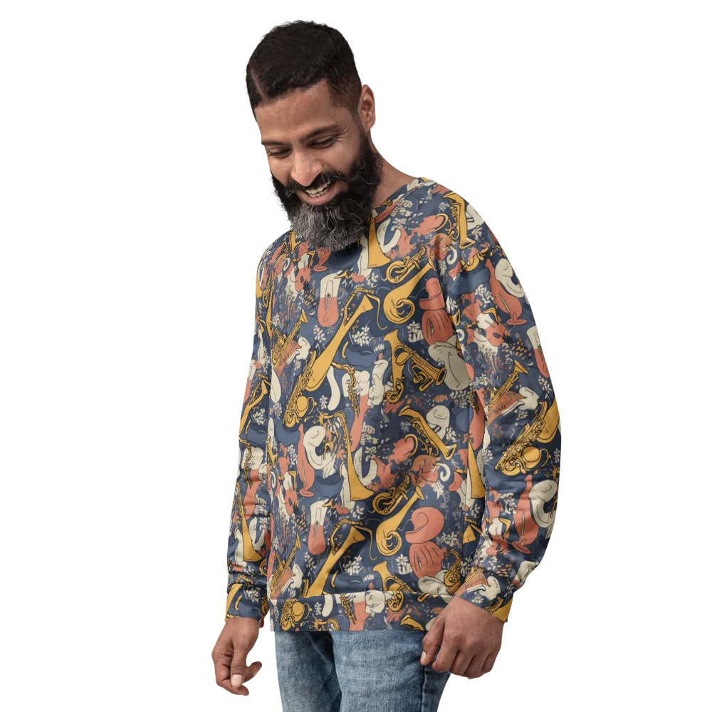 Midnight Brass on Sweatshirt — Left Front