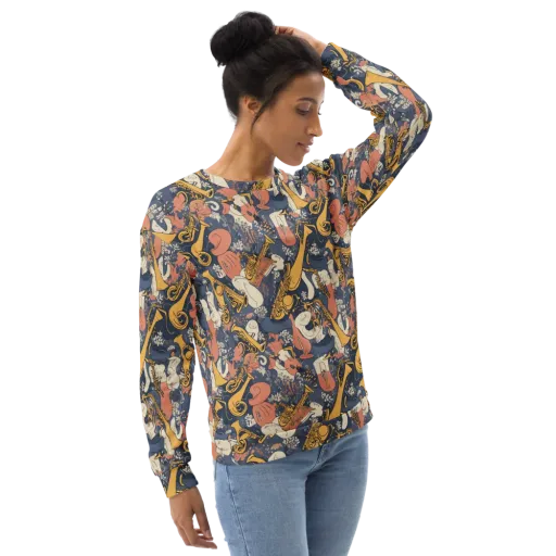 Midnight Brass on a Sweatshirt