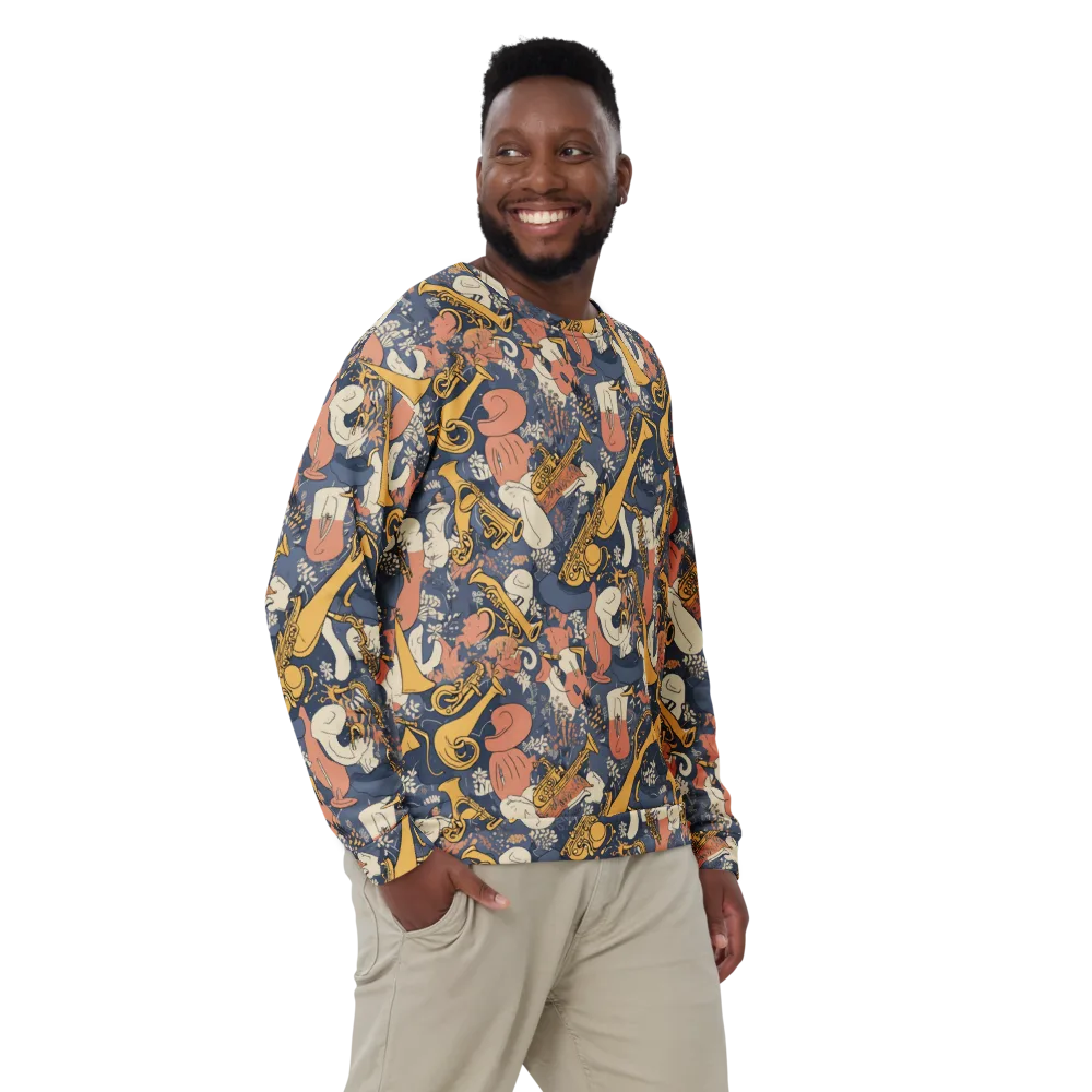 Midnight Brass on Sweatshirt — Front