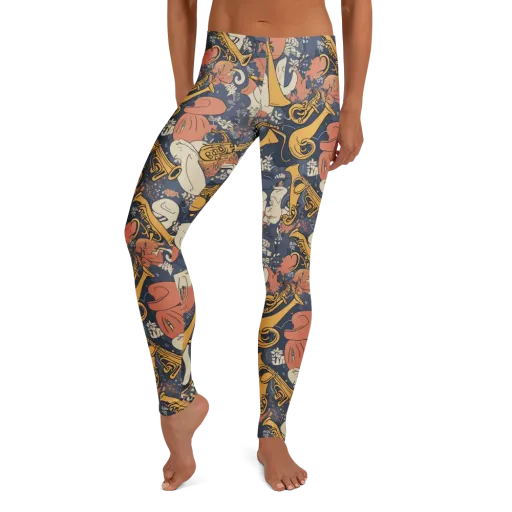 Midnight Brass on a Leggings