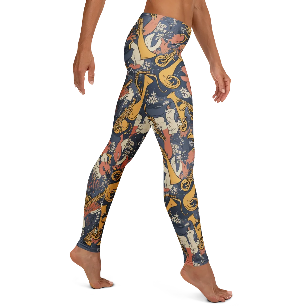 Midnight Brass on Leggings — Right