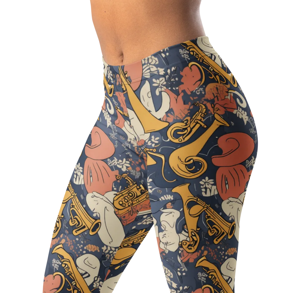 Midnight Brass on Leggings — Left Front