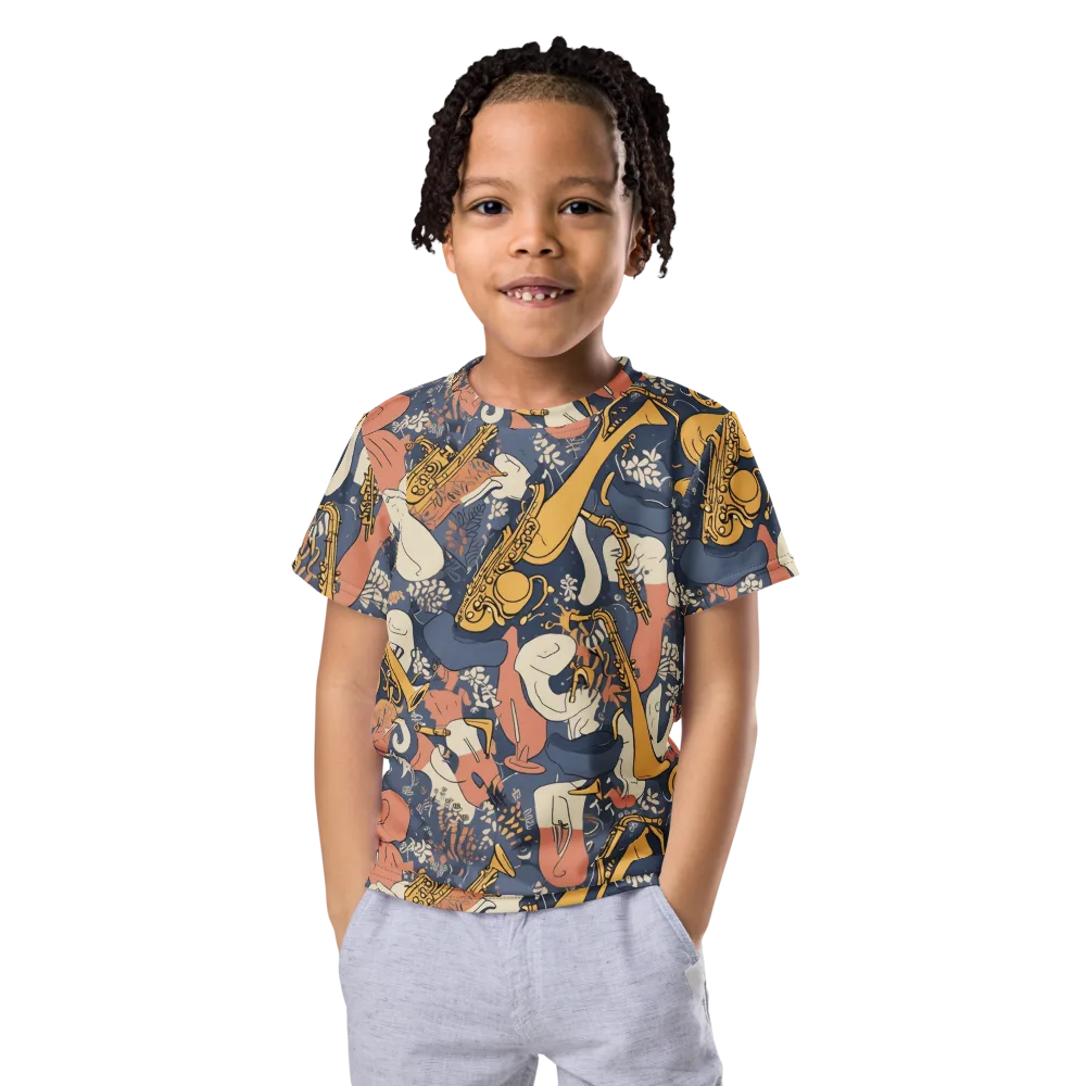 Midnight Brass on Kids Crew Neck T-Shirt — Front
