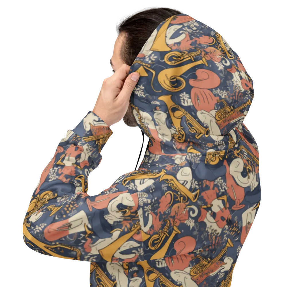Midnight Brass on Hoodie — Back