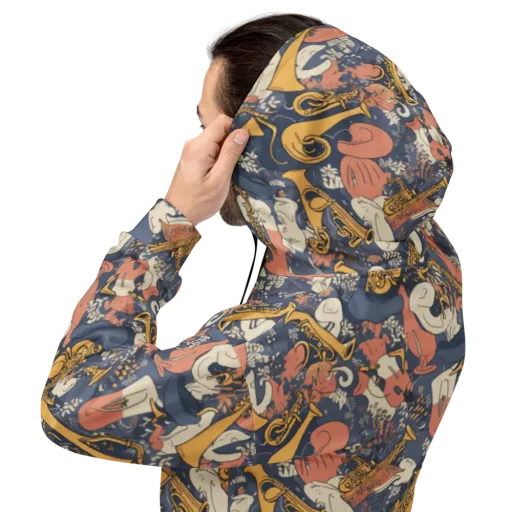 Midnight Brass on a Hoodie