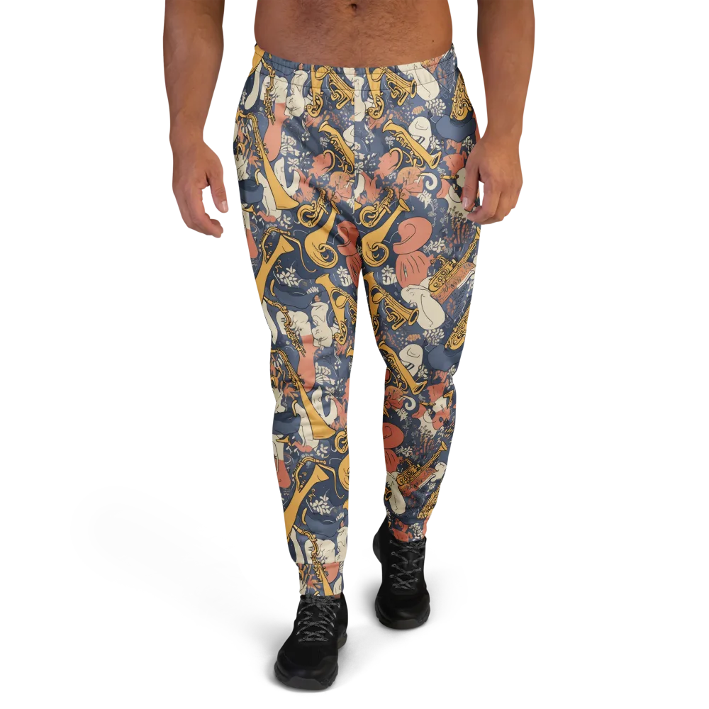 Midnight Brass on Men's Joggers — Front
