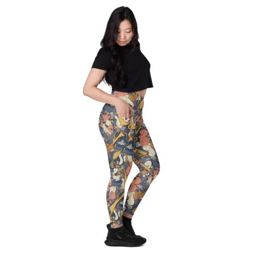 Midnight Brass on a Leggings with Pockets