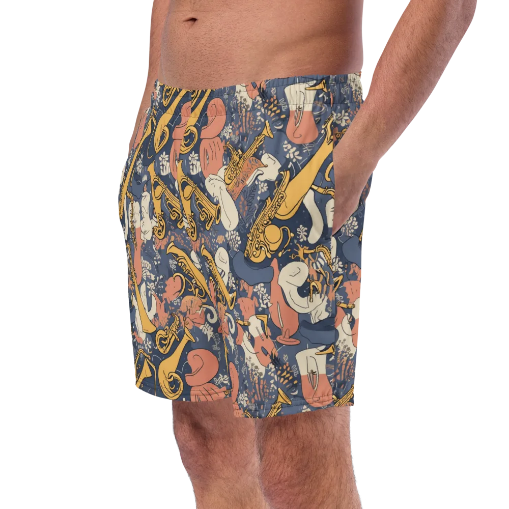 Midnight Brass on Swim Trunks — Left Front