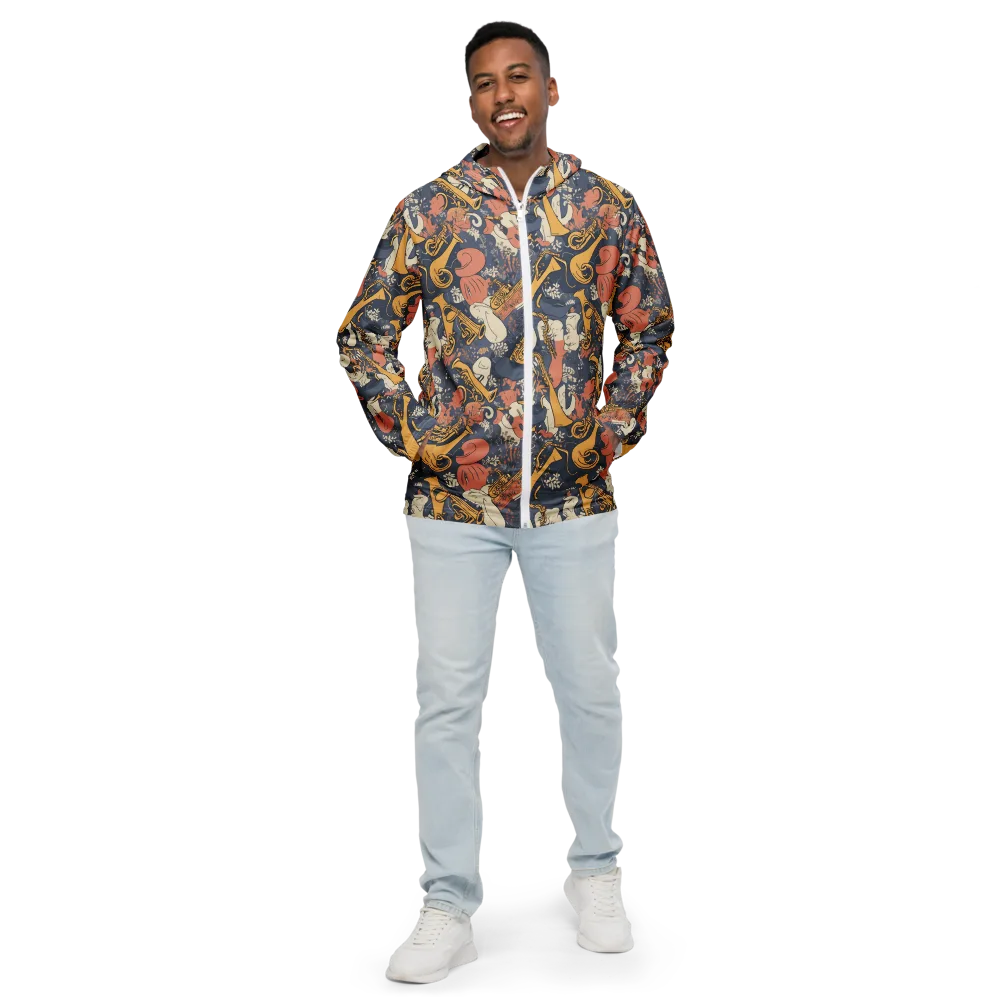 Midnight Brass on Men's Windbreaker — Front