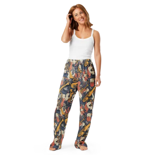Midnight Brass on a Women's Pajama Pants
