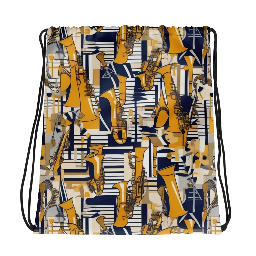 Saffron Swing on Drawstring Bag — Photo