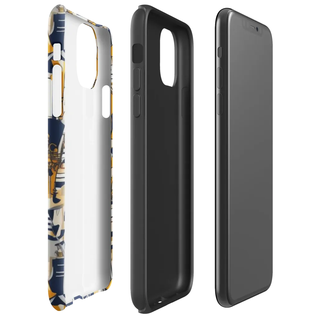 Saffron Swing on Tough Case for iPhone® — Right
