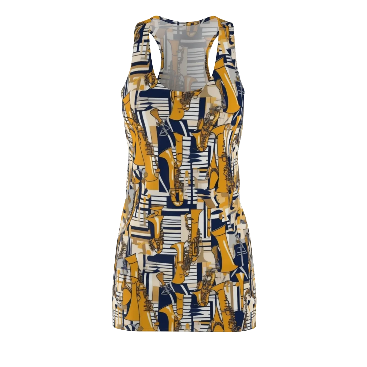 Saffron Swing on Racerback Dress — Front