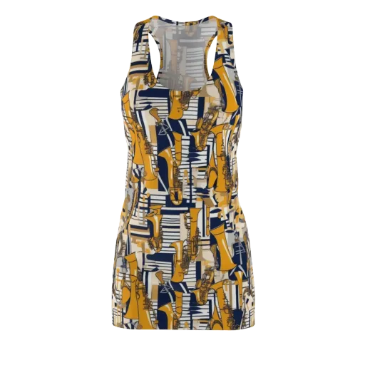 Saffron Swing on a Racerback Dress
