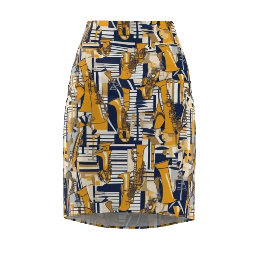 Saffron Swing on a Pencil Skirt