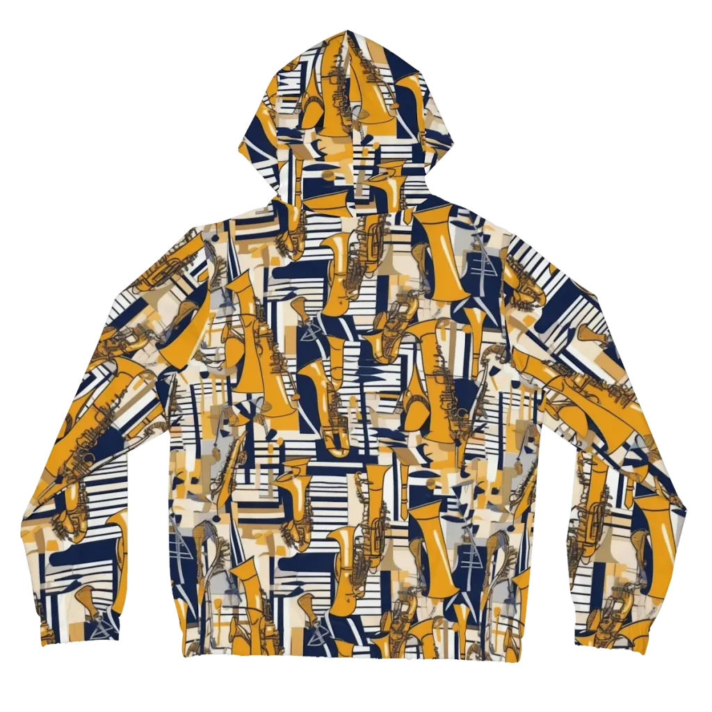 Saffron Swing on Women's Full-Zip Hoodie — Back
