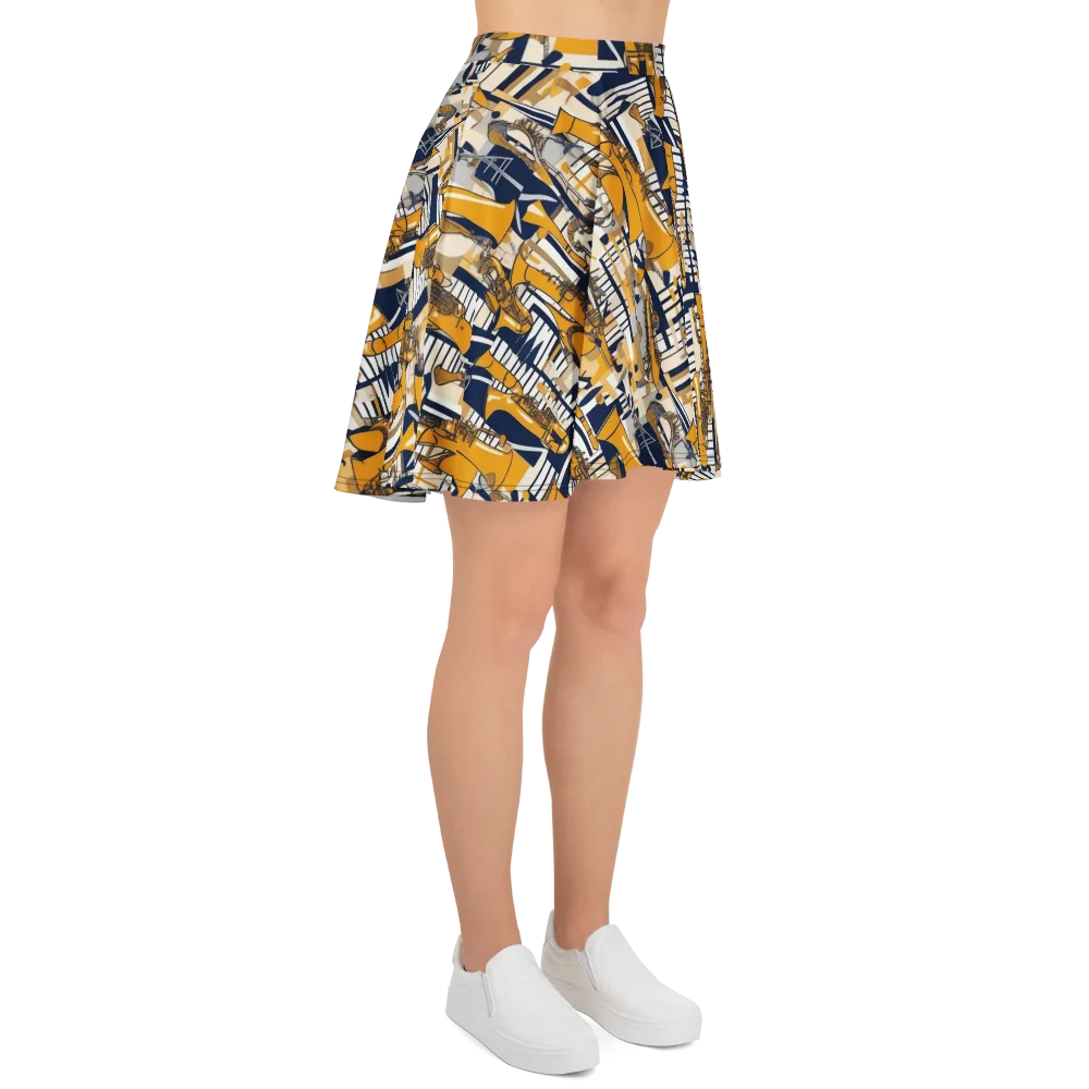 Saffron Swing on Skater Skirt — Right