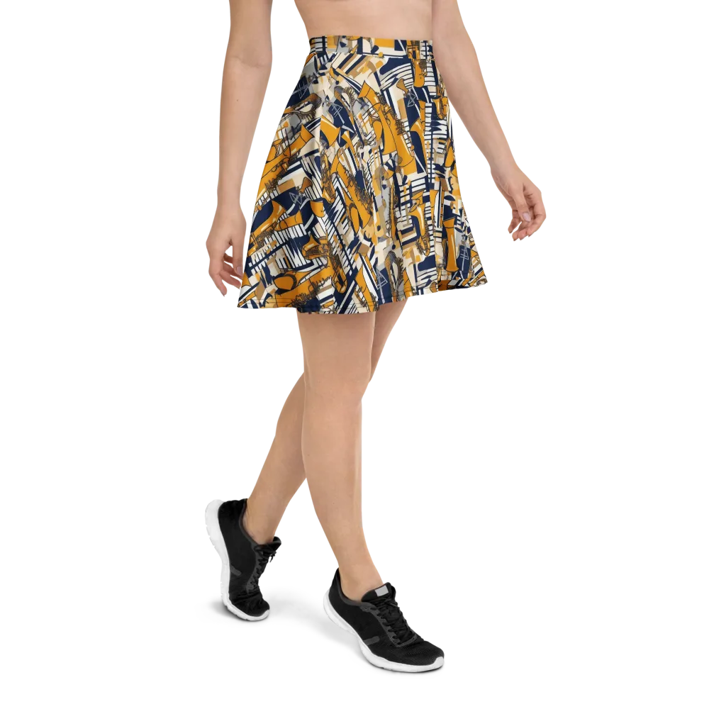 Saffron Swing on Skater Skirt — Right