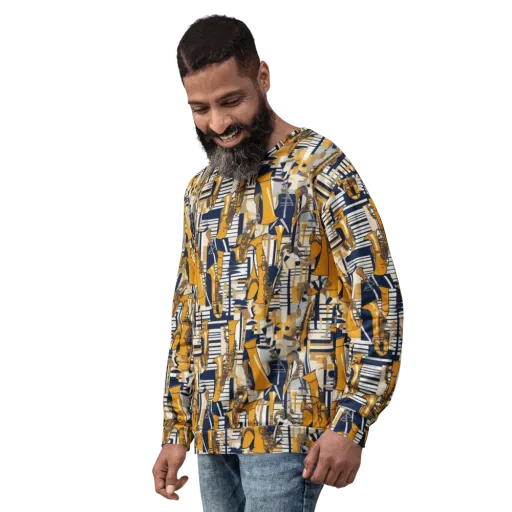 Saffron Swing on a Sweatshirt