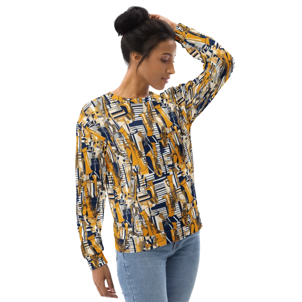 Saffron Swing on Sweatshirt — Right Front