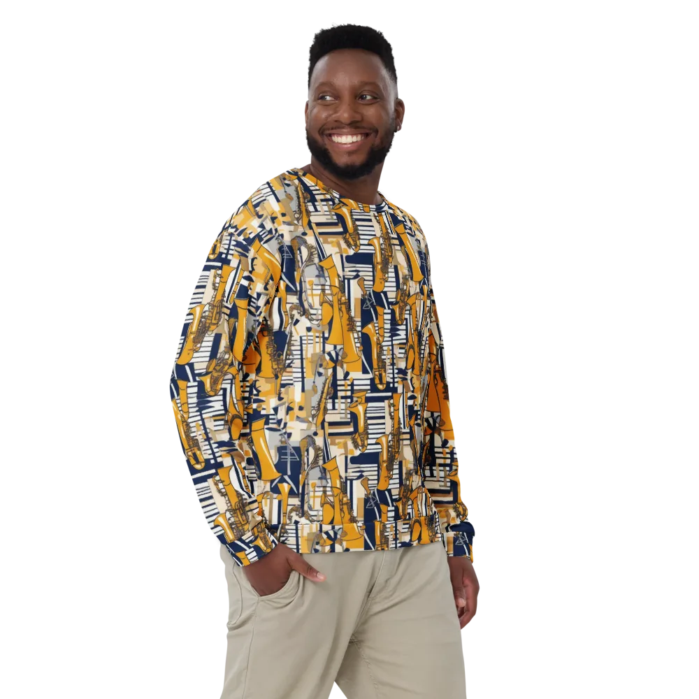 Saffron Swing on Sweatshirt — Front