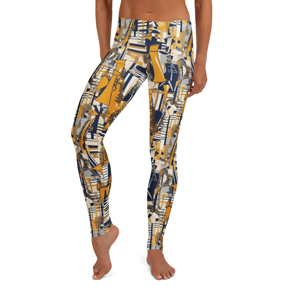 Saffron Swing on Leggings — Front