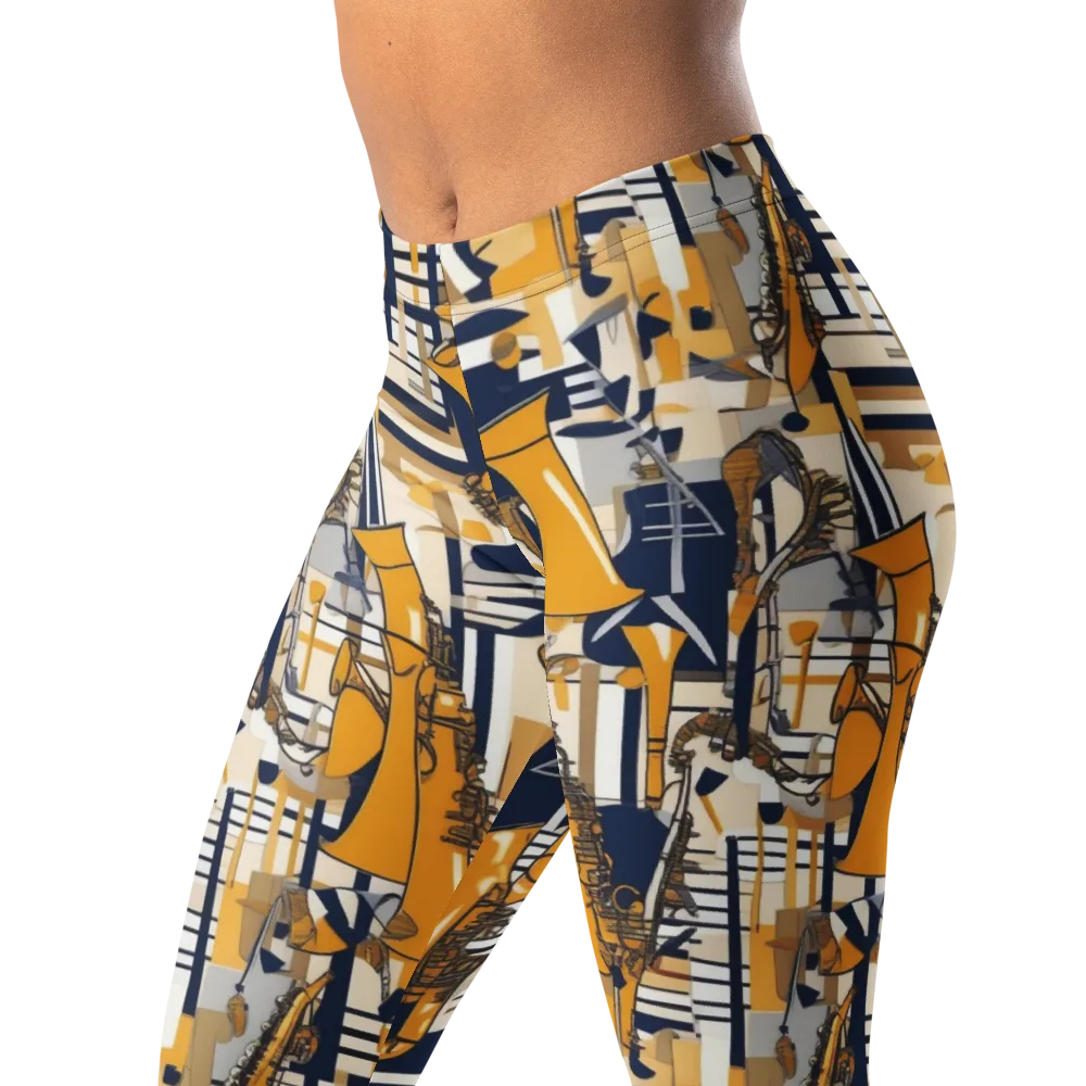 Saffron Swing on Leggings — Left Front