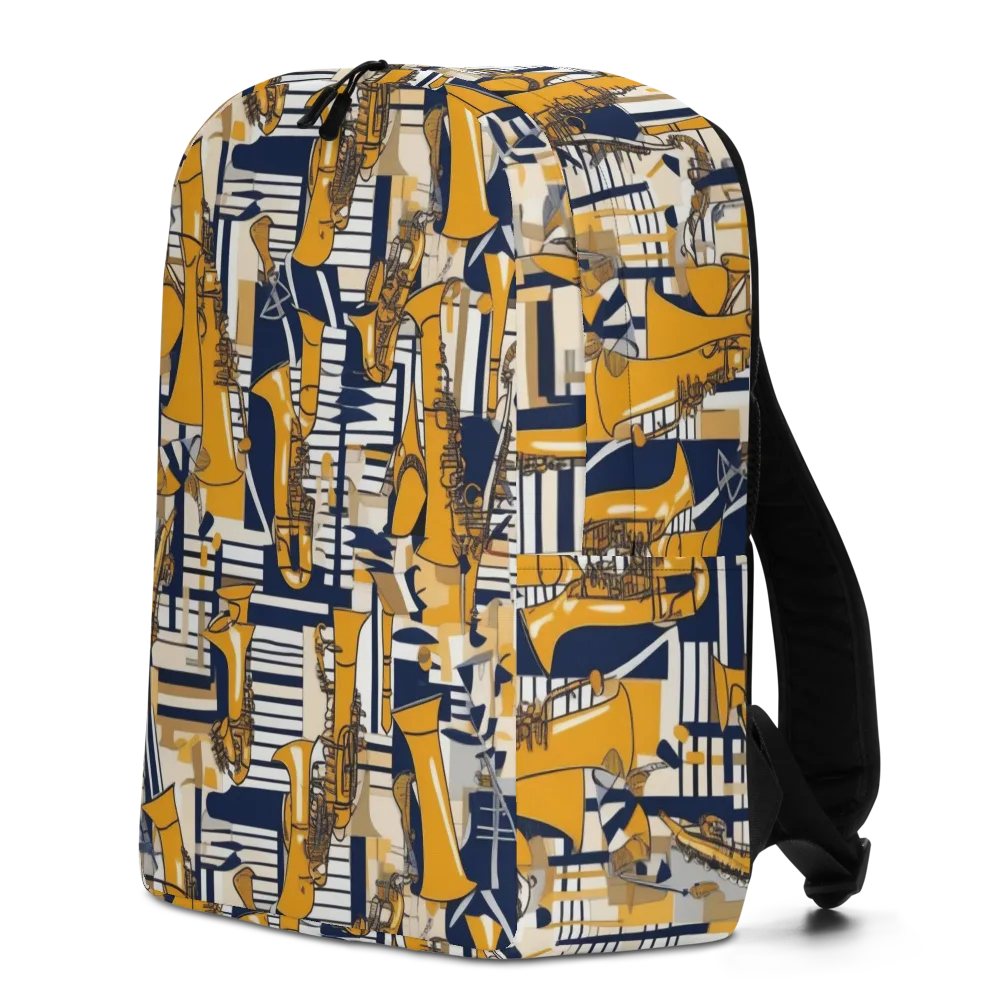 Saffron Swing on Minimalist Backpack — Left
