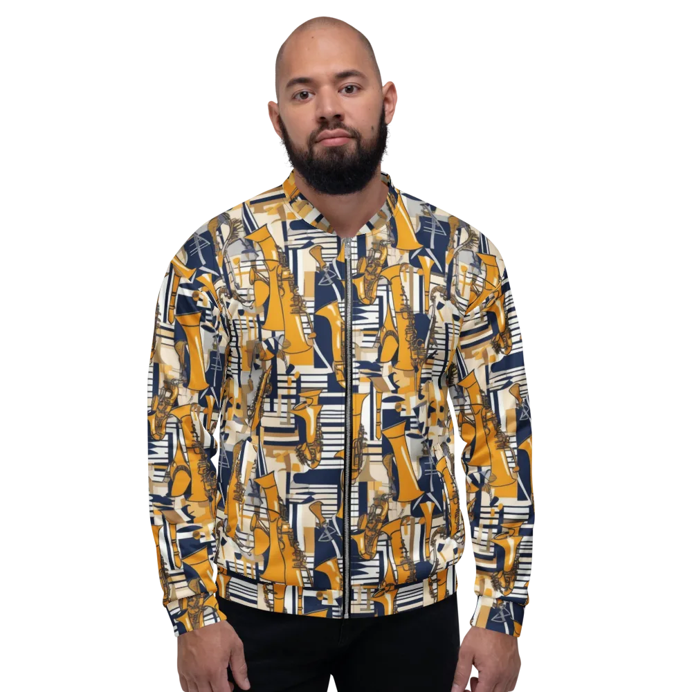 Saffron Swing on Bomber Jacket — Front