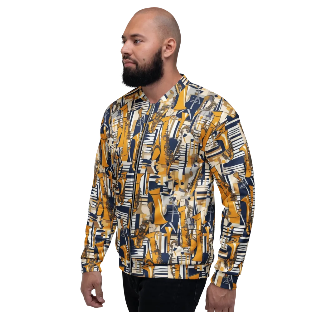 Saffron Swing on Bomber Jacket — Left