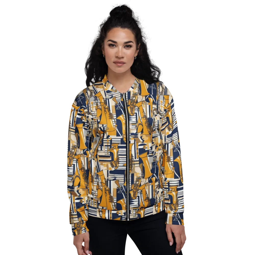 Saffron Swing on Bomber Jacket — Front